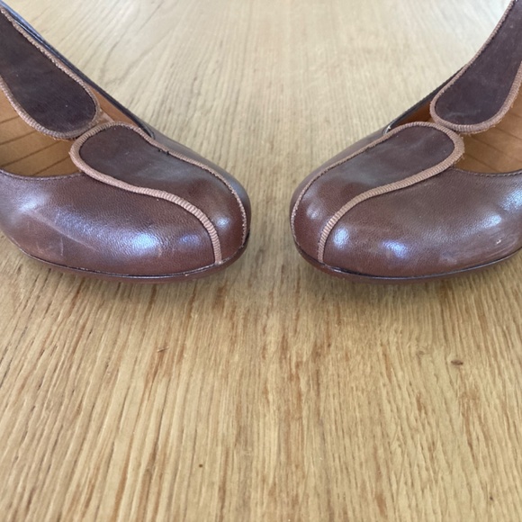 Chie Mihara Brown T-Strap Heels - Picture 4 of 12